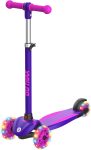 Gotrax KS1 Kids Kick Scooter, LED Lighted Wheels and 3