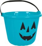 Teal Pumpkin Bucket - 6.8" x 8.8" | Plastic Halloween