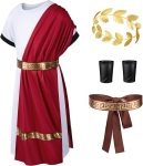 Kids Toga Costume Roman Robe Greek God Outfit Halloween