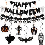 Halloween Decorations Set，Including Happy Halloween