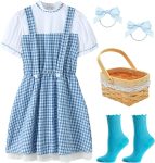 Halloween Costumes for Girls Blue Gingham Dress 2025