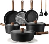 CAROTE Nonstick Pots and Pans, Induction Titanium