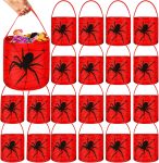 Teenyyou 24 Pcs Halloween Spiderweb Buckets Bulk