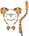 4 PCS Animal Ears and Tail Set for Kids and