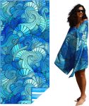 Thin Lightweight Microfiber Beach Towel Sand Free Quick