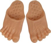 Skeleteen Barefoot Funny Feet Slippers - Jumbo Big Foot