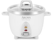 AROMA® Select Stainless® Rice Cooker, 3-Cup (Uncooked)