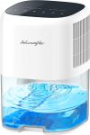 Small Dehumidifier for Home 44OZ Quiet with Auto Off &
