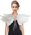 Feather Shawl for Women - Swan Feathers Collar
