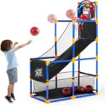 JOYIN Arcade Basketball Game Set with 4 Balls and Hoop