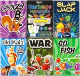Regal Games Card Games for Kids - Go Fish, Crazy 8's,