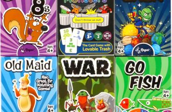 Regal Games Card Games for Kids - Go Fish, Crazy 8's,