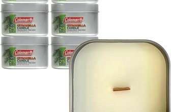 Coleman Scented Outdoor Citronella Candle with Wooden