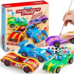 Klever Kits 4 DIY Wooden Race Cars-Build & Paint Your