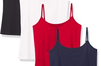 Amazon Essentials Women's Slim-Fit Camisole, Pack of 4