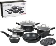Alpine Cuisine 12-Piece Forged Aluminum Cookware Set -