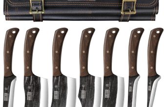HOSHANHO Butcher Knife Set, Hand Forged Butcher Chef