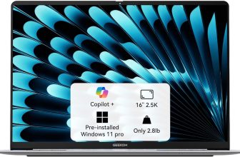 GEEKOM GeekBook X16 Pro 2.8 lbs Laptop, 16" IPS 2.5K