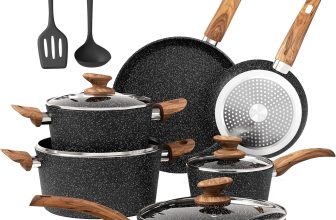DishDelight Induction Pots and Pans Set Non Stick, 12
