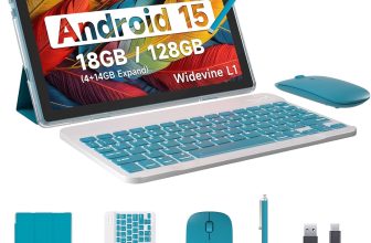 Android 15 Tablet, 10 Inch 18GB RAM+128GB ROM/ 2TB