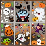 6 Sheet Window Clings – Cute Halloween Stickers and Review halloween kids decorations